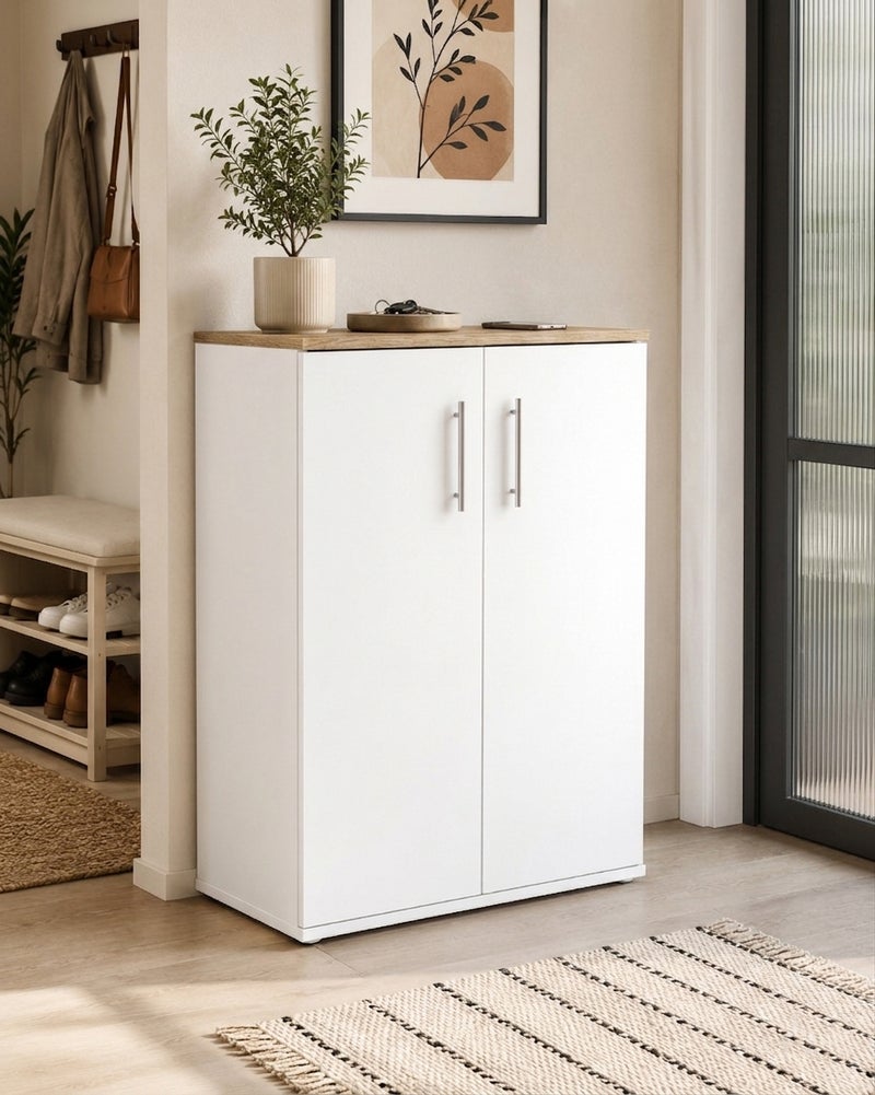 Furniture Store Modern MDF shoe rack - Height 80 cm - Width 61 cm - Depth 30 cm, from Furniture Store. - Image 1