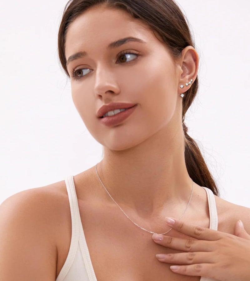 YEEZII Stud Earrings for Women, 6 Pairs Hypoallergenic Cartilage Earrings for Multiple Piercing, Dainty Small Stackable Earrings Set - Image 3