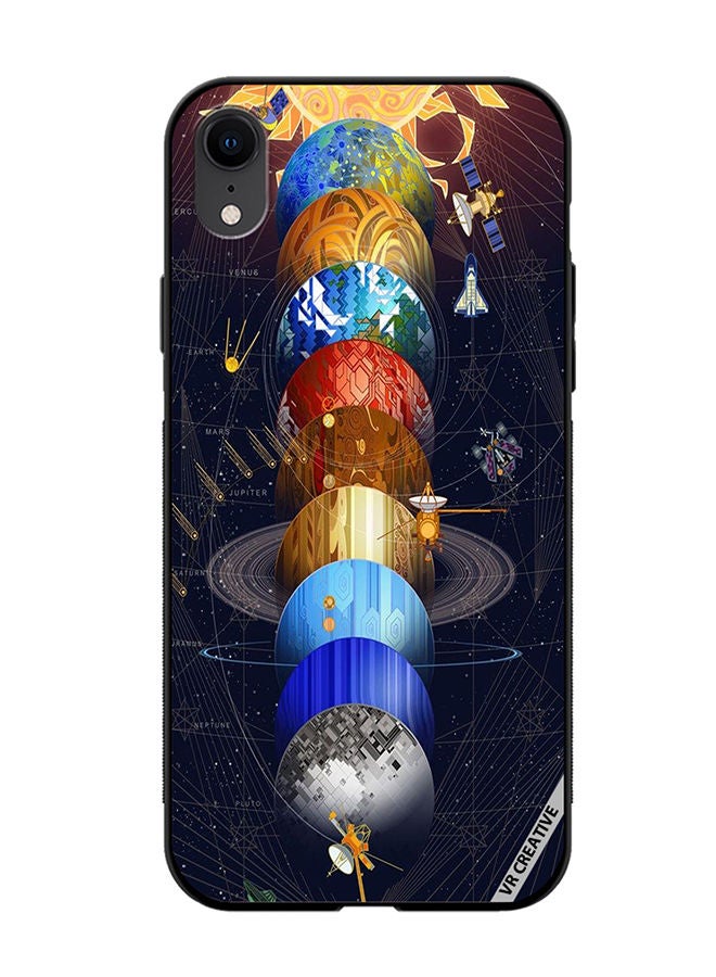 VR CREATIVE Protective Case Cover For Apple iPhone XR Earth Design Multicolour - Image 1