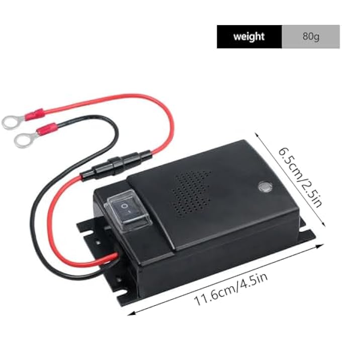 rayihni Marten Deterrent Car, 2 x Marten Repellent Car with 12 V Battery Connection, Marten Deterrent Car for Engine Compartment, Mader Repellent, Marten Protection for Car, Marten Ultrasound, - Image 3