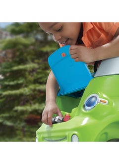 Rainbow Toys Rainbow Toys Rideon Small Twisting Baby Toy Car | Kindergarten Toddler for indoor/outdoor Removable Floorboard and Built-In Grip Handle (GREEN) Easy Turn Coupe Refresh Riding Car Toy  - Image 4