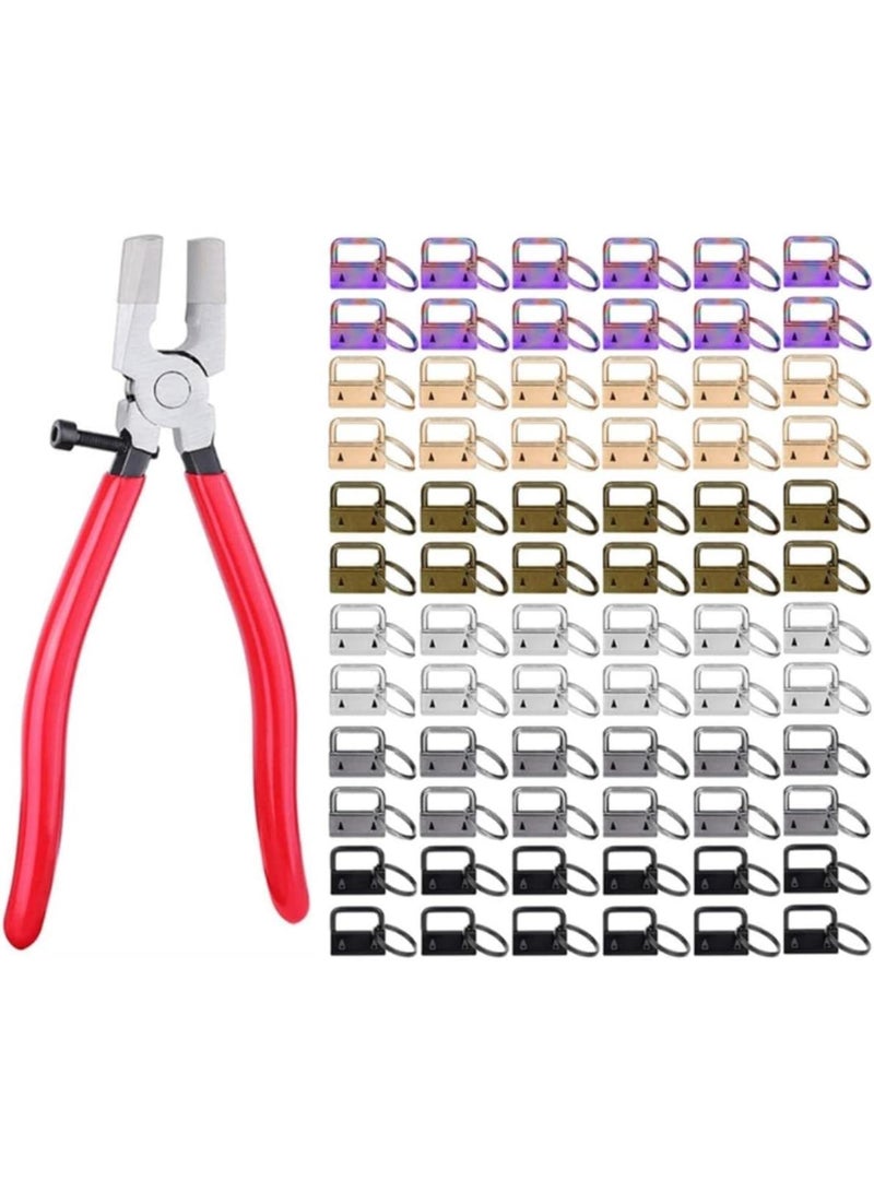 GGOOT 51BD Lanyard Keychain Hardware with Key Fob Pliers Tool for Wristlet Key Lanyard Key Chain Making Hardware Suppliesory-50Pcs - Image 4