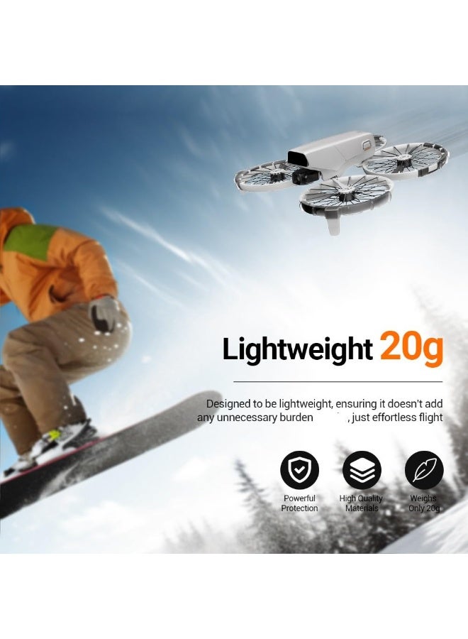 Propeller Guard Protective Bumper Ring for DJI flip, Propellers Bezel Anti-scratch Drone Accessories, Anti-Collision Prop Bumper Blades Ring Impact Protectors, Black - Image 4