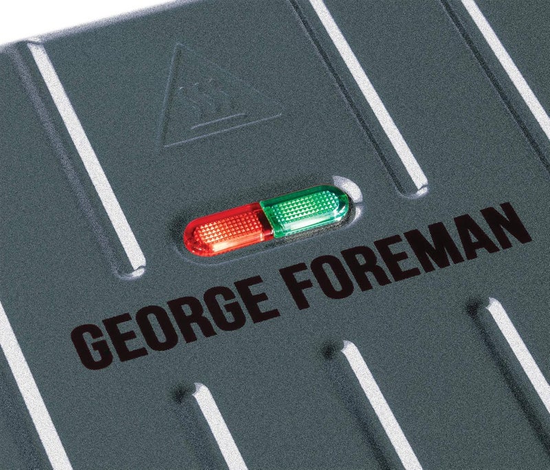 جورج فورمان شواية جورج فورمان الكهربائية الداخلية متوسطة الحجم، للاستخدام المنزلي والمكتبي، شواية عائلية من الفولاذ المقاوم للصدأ، 1650 واط، ضمان لمدة عامين - 25041 (رمادي) - Image 5