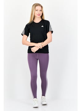 Adidas Women Regular Fit Short Sleeve Outdoor T-Shirt, Black  - Image 3