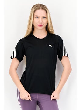 Adidas Women Regular Fit Short Sleeve Outdoor T-Shirt, Black  - Image 1