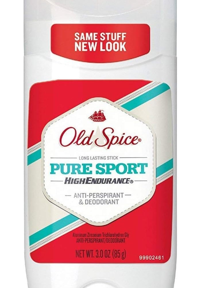 Old Spice High Endurance Anti-Perspirant & Deodorant, Pure Sport - 3 oz (Pack of 3)