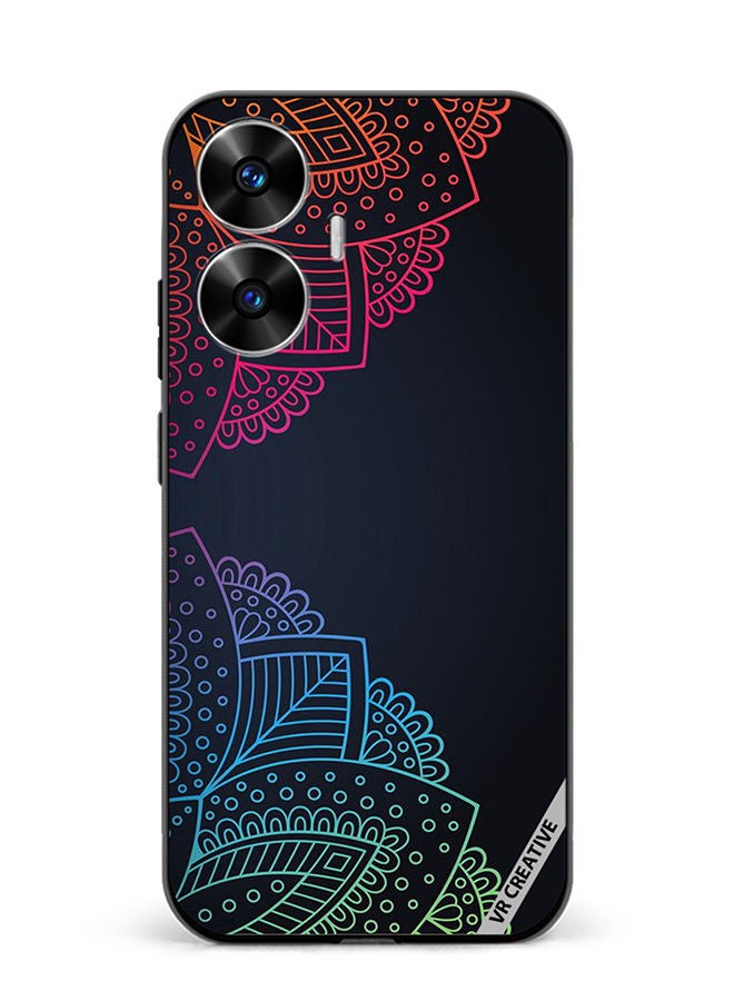 VR CREATIVE Protective Case Cover For Realme C55 Mandala Design Multicolour - Image 1
