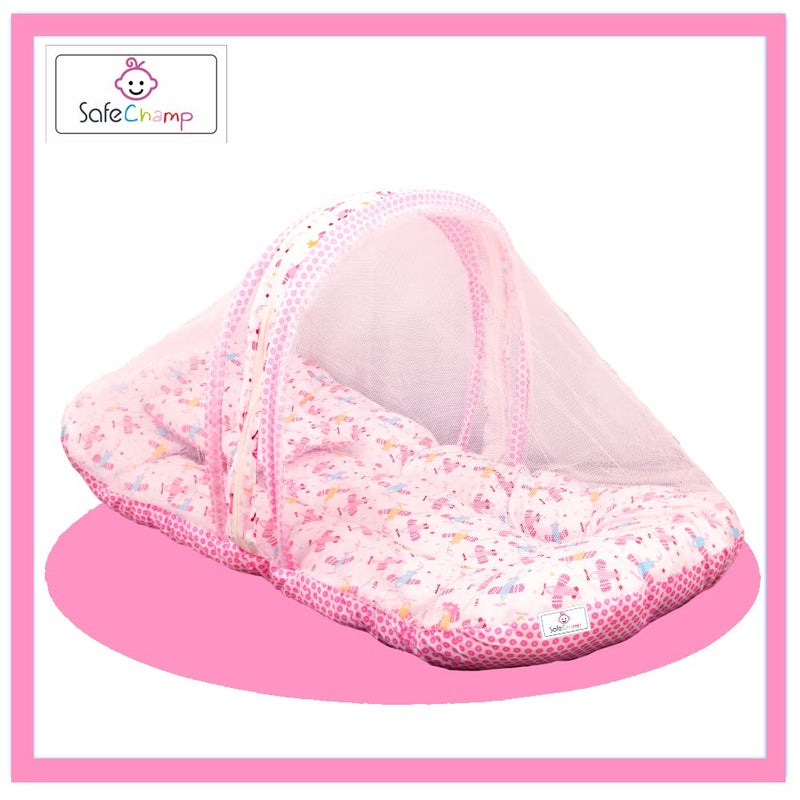 SafeChamp طقم سرير أطفال SafeChamp Lite Air مع وسادة وحقيبة نوم (عبوة -2) (وردي) - Image 4