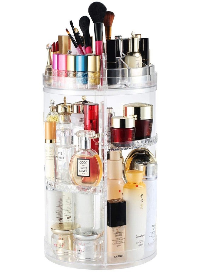 Boxalls Makeup Organizer Rotating, 8-Layer Large Capacity Cosmetics Organizer, 360 Adjustable Skincare Spinning Stand, Clear Makeup Carousel for Vanity, Countertop -Plus Size - Image 1