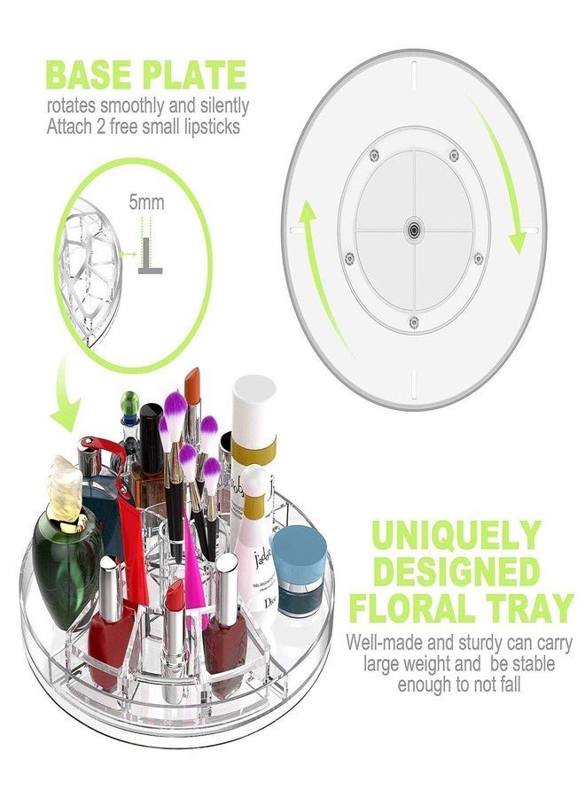 Boxalls Makeup Organizer Rotating, 8-Layer Large Capacity Cosmetics Organizer, 360 Adjustable Skincare Spinning Stand, Clear Makeup Carousel for Vanity, Countertop -Plus Size - Image 5