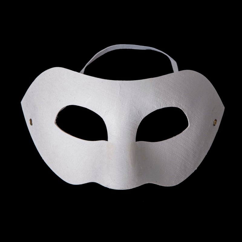 Liatunou 3 Pack Paper Mache Masks,White DIY Masquerade Masks,Paintable Paper Mask for Halloween Cosplay Parties,Mardi Gras,Artistic Projects - Image 2