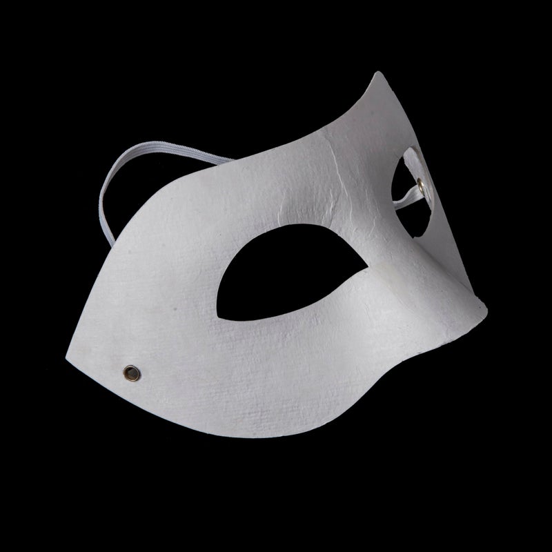 Liatunou 3 Pack Paper Mache Masks,White DIY Masquerade Masks,Paintable Paper Mask for Halloween Cosplay Parties,Mardi Gras,Artistic Projects - Image 4