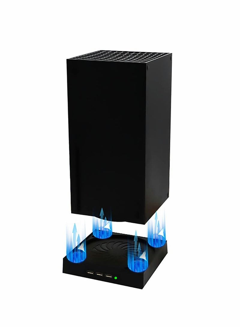 Loquat Cooling Fan for Xbox Series X with 4 Fan and 3 USB Port, External Cooler Turbo, Console Standing Mount Cooling System  - Image 1