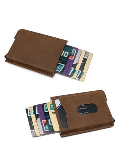 Generic Synthetic card case for men; Mens Cardcase Automatic Cardholder (Brown) by Milano Leather  - Image 2