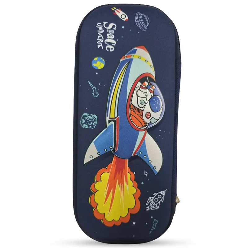 كوكوبي Cocobee Space Universe Pencil Case With Internal Mesh Pocket, Sturdy Build, Zipper Closure – Boys, 3+ Years, Multicolor