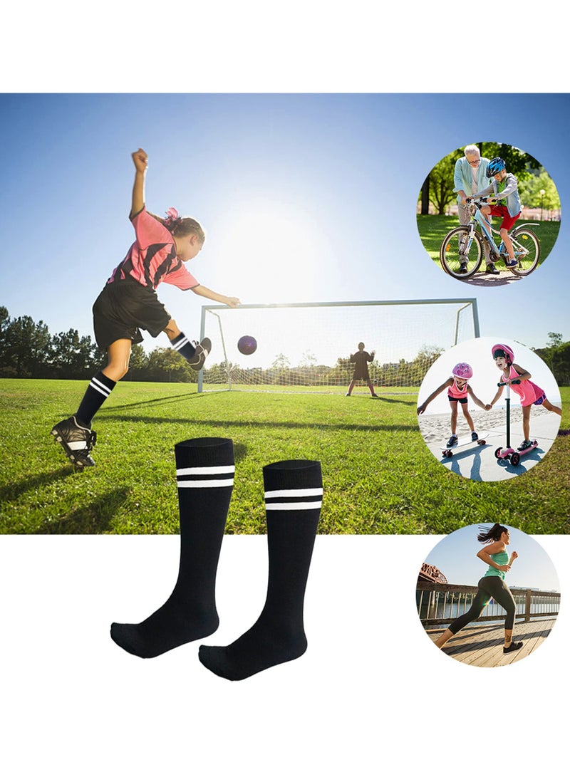 1 Pair Kids Soccer Socks School Team Dance Sports Socks High Socks For 5 to 10 Years Old Youth Boys Girls 40CM - Image 2