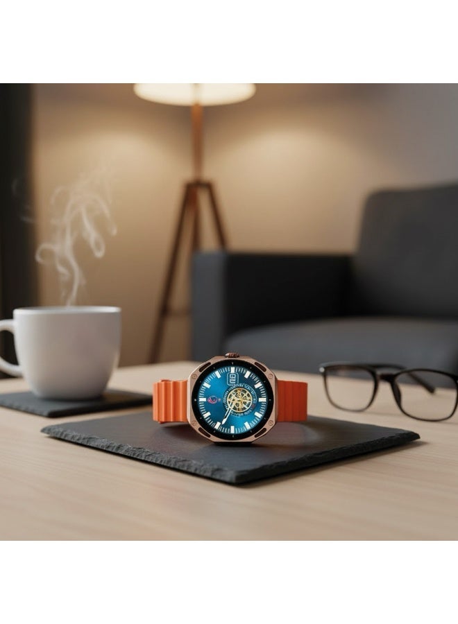 Torima ساعة ذكية TORİMA V18 PRO برتقالية اللون - Image 3