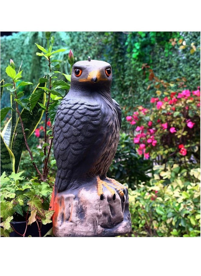 Realfrog Bird Control Scare Device, Realistic Falcon Statue, Bird Repelling Falcon, Plastic Bird Scarecrow, Eagle Decoy For Garden Protection And Outdoor Decoration 1 Piece  - Image 4