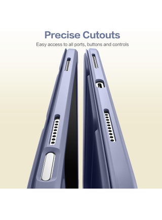 حافظة ProCase لجهاز iPad الجيل العاشر مع حامل قلم 2022 iPad 10.9 بوصة، iPad (A16) 11 بوصة الجيل الحادي عشر 2025، غطاء خلفي شفاف ثلاثي الطيات وواقي مقاوم للصدمات لجهاز iPad 2022 الجيل العاشر A2696 A2757 A2777 - أرجواني - view 4