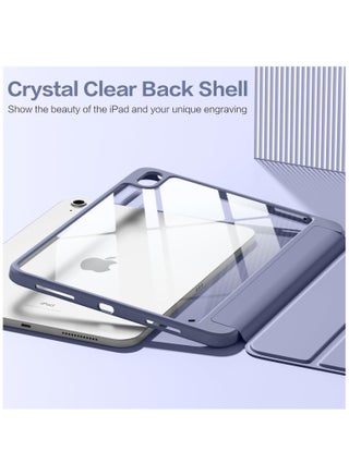 حافظة ProCase لجهاز iPad الجيل العاشر مع حامل قلم 2022 iPad 10.9 بوصة، iPad (A16) 11 بوصة الجيل الحادي عشر 2025، غطاء خلفي شفاف ثلاثي الطيات وواقي مقاوم للصدمات لجهاز iPad 2022 الجيل العاشر A2696 A2757 A2777 - أرجواني - view 2