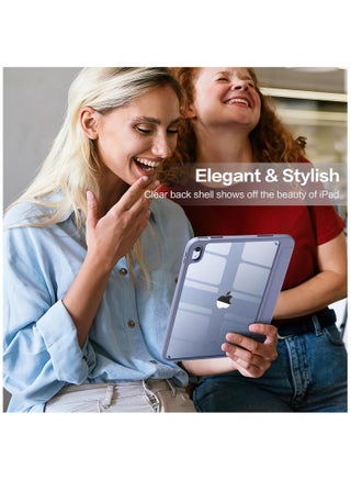 حافظة ProCase لجهاز iPad الجيل العاشر مع حامل قلم 2022 iPad 10.9 بوصة، iPad (A16) 11 بوصة الجيل الحادي عشر 2025، غطاء خلفي شفاف ثلاثي الطيات وواقي مقاوم للصدمات لجهاز iPad 2022 الجيل العاشر A2696 A2757 A2777 - أرجواني - view 5