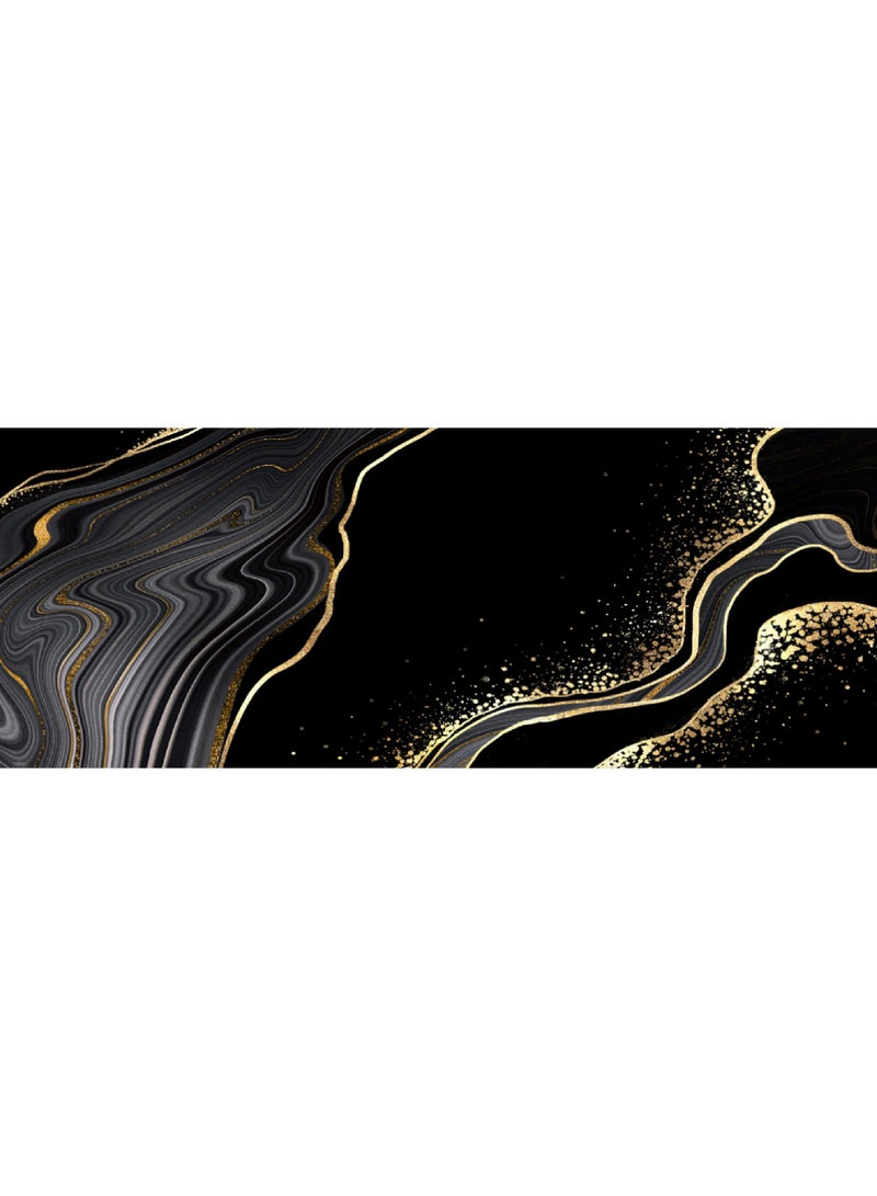 Rock Pow Topographic Contour Large Gaming Mouse Pad with Stitched Edges Extended Mousepad Superior Cloth Surface Non-Slip Rubber Base Water Resist 800 * 300 * 3mm