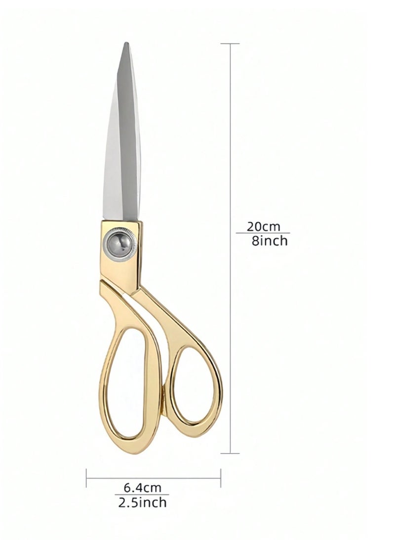 مقص قماش | مقص خياطة | مقص تفصيل | مقص احترافي | مقص فولاذ مقاوم للصدأ | مقص ذهبي | أدوات خياطة | مقص ملابس | مقص ثقيل الاستخدام - Image 4
