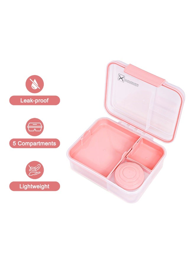 Hydrobrew Personalized 3/4/5 Convertible 1650ml Bento Lunch Box - Blush Pink - Image 3