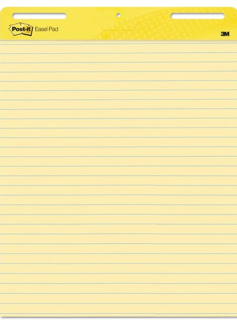 3M POST-IT SELF-STICK EASEL PAD 561, 25X30 INCHES, LINE RULED, 2PAD/PACK, YELLOW
