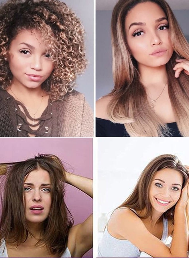 KERATIN RESEARCH Gold Label Brazilian Keratin Hair Treatment Straightening works on All Hair Types Incl Coarse Thick Dry Frizzy Curly Bleached Dominican Brazilian Indian Strong formula Hair 240ml  - Image 5