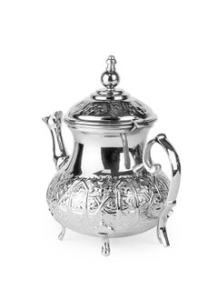 Cuisine Art Moroccan Brass Teapot - Zwin, 350ml, Silver Handcrafted Traditional Tea Pot for Authentic Moroccan Tea Ceremony - pzsku/Z3C9452207E2BD093B338Z/45/_/1738834760/993ec31f-017b-4cbb-aec9-e849d9e0156b