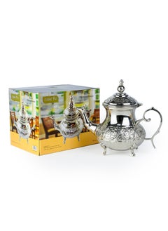 Cuisine Art Moroccan Brass Teapot - Zwin, 350ml, Silver Handcrafted Traditional Tea Pot for Authentic Moroccan Tea Ceremony - pzsku/Z3C9452207E2BD093B338Z/45/_/1738834776/2cb49b41-8727-474d-a98e-909fb904f98d