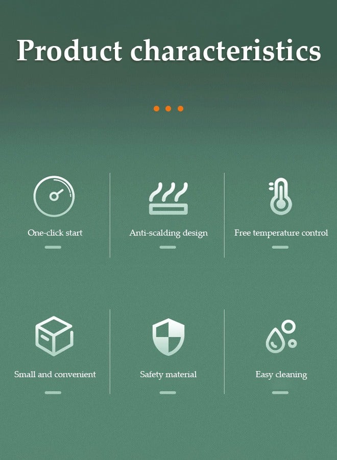 DUNISO Electric deep fryer, large capacity stainless steel fryer with observation window, equipped with frying net, adjustable temperature, suitable for home kitchen and gatherings, 2.5L - Image 3