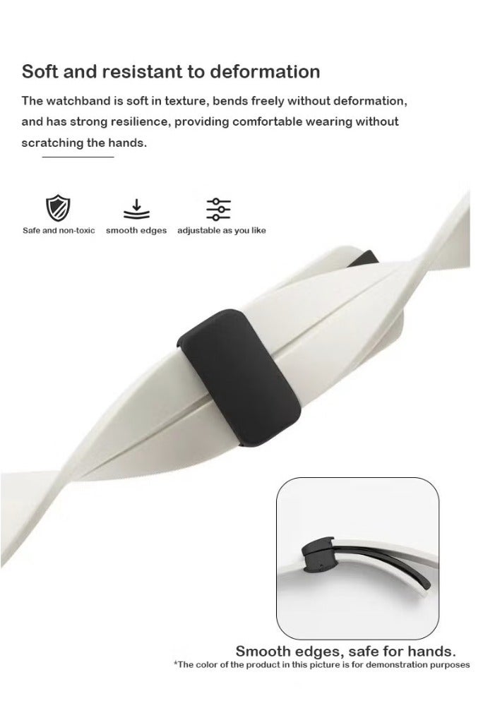 soft silicone sports band with magnetic clasp does not come off easily, easy to wear while exercising. Fits Apple Watch Ultra 2/Ultra 9/8/SE 2nd Gen/7/SE/6/5/4/3/2/1 and is compatible with 42/44/45/49mm case sizes, as well as Series 10 with 46mm case size. - Image 4