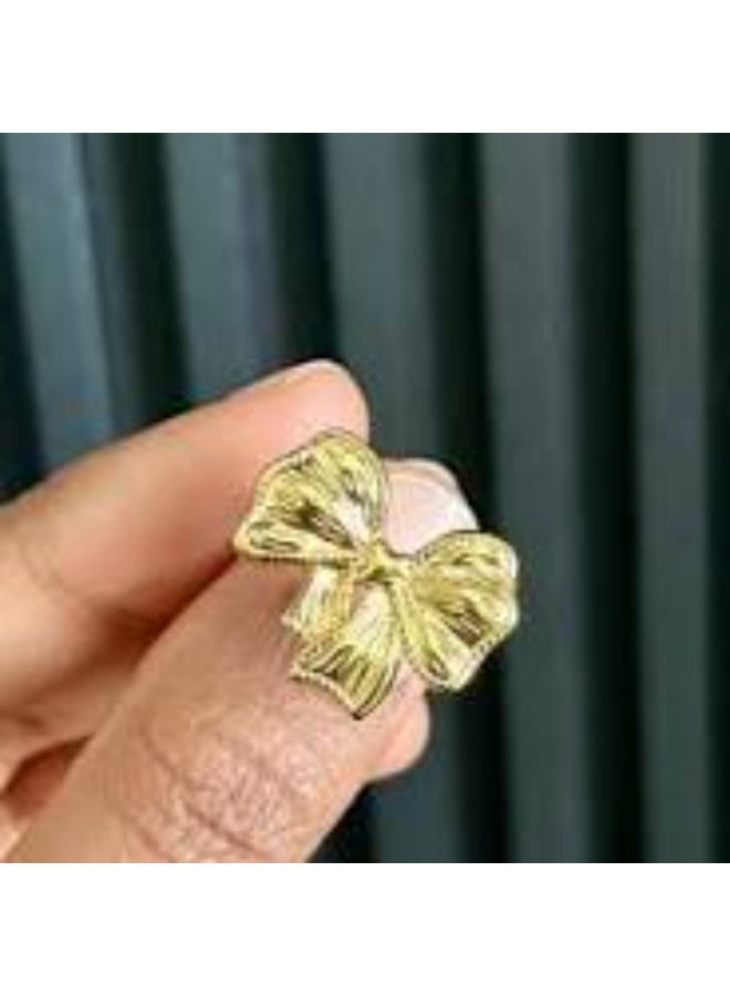 Rwnq Bowknot Ring for Women, Fashion Adjustable Bowknot Ring, Statement Rings, Cute Bowknot Rings for Women, Christmas Jewelry Gifts- - women's accessory - stainless steel accessories - women's accessories - accessory  - Image 5