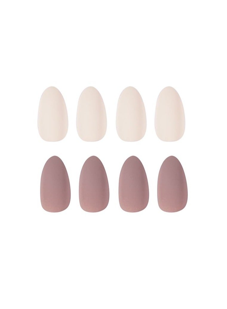 SCHAVO Chocolate Milkshake Solid Color Nails 24Pcs - Image 1