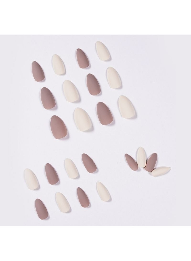 SCHAVO Chocolate Milkshake Solid Color Nails 24Pcs - Image 2