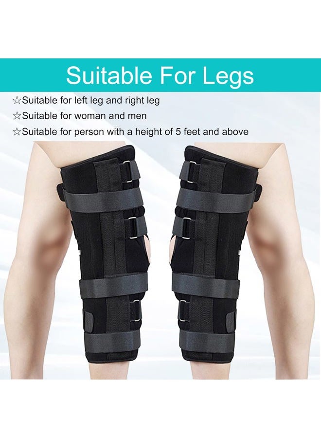 TANDCF Knee Immobilizer Secure Comfort Knee Brace & Stabilizer for Recovery,Knee Fractures,Instability, ACL,MCL,Meniscus Tear,Arthritis,Displacement & Post Surgery Recovery,Height 18.1" Universal - Image 2