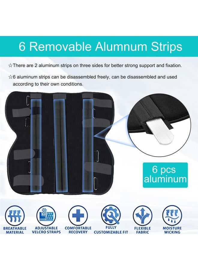 TANDCF Knee Immobilizer Secure Comfort Knee Brace & Stabilizer for Recovery,Knee Fractures,Instability, ACL,MCL,Meniscus Tear,Arthritis,Displacement & Post Surgery Recovery,Height 18.1" Universal - Image 4