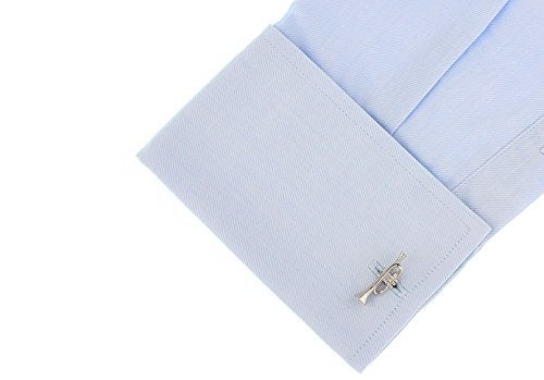 Cuff-Daddy Trumpet Cufflinks for Jazz Musicians with Presentation Box - Image 2
