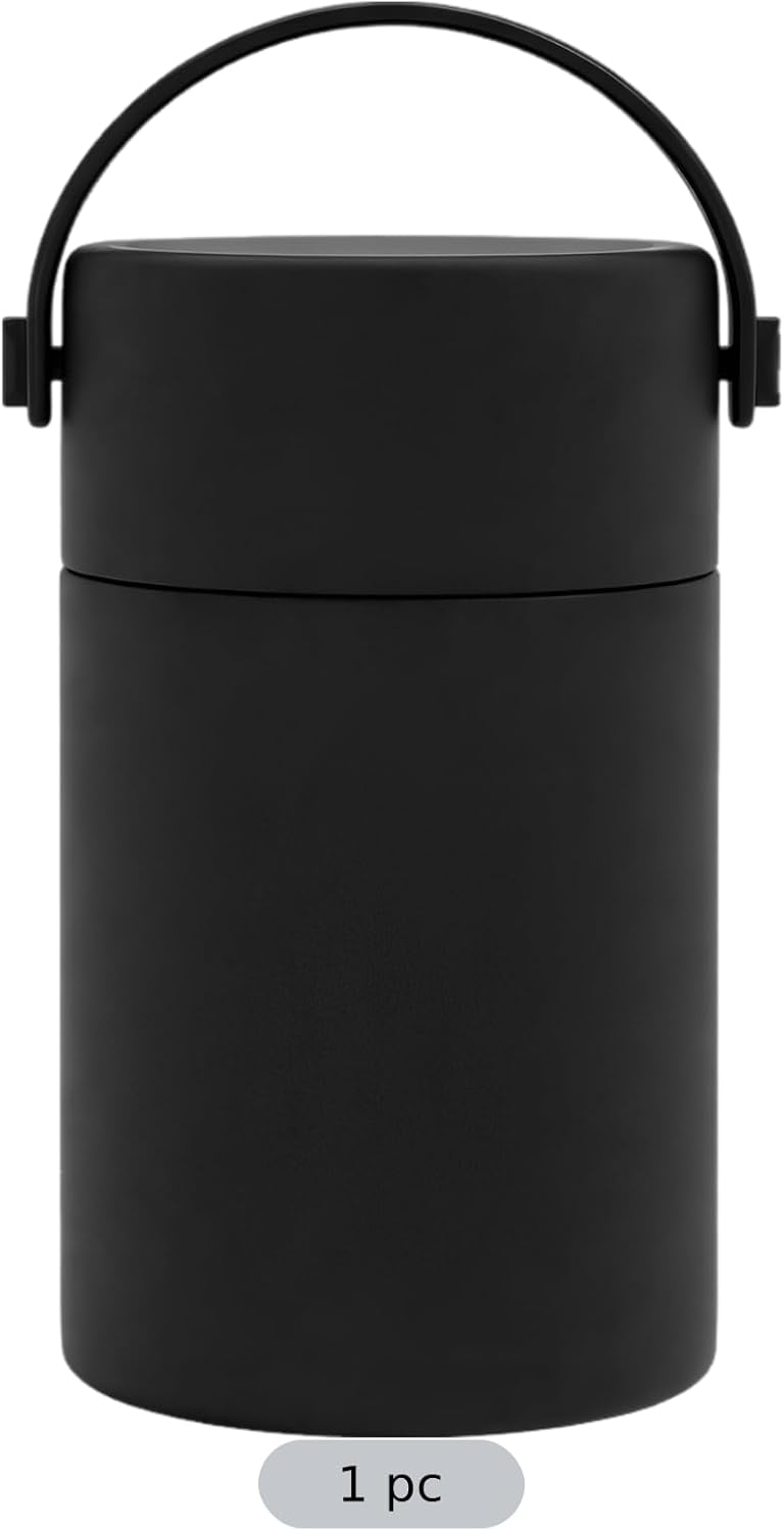 Portable 17 Oz Insulated Food Container, 316 Stainless Steel Thermo For Hot Food, Wide Mouth Lunch Box With Handle And Spoon, Double-Wall Vacuum, 3.9 X 6.7 In - Image 4