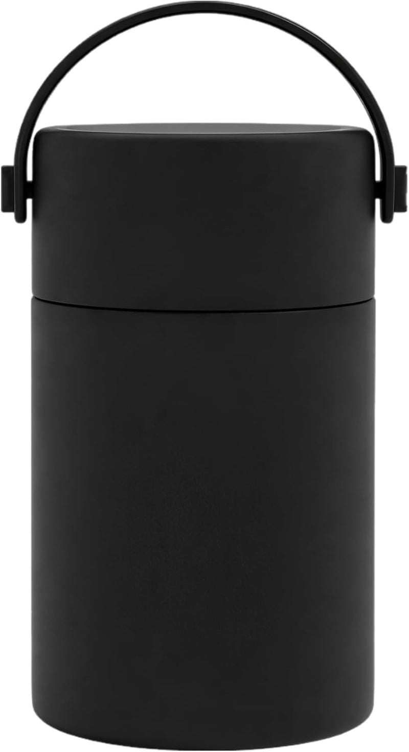Portable 17 Oz Insulated Food Container, 316 Stainless Steel Thermo For Hot Food, Wide Mouth Lunch Box With Handle And Spoon, Double-Wall Vacuum, 3.9 X 6.7 In - Image 1