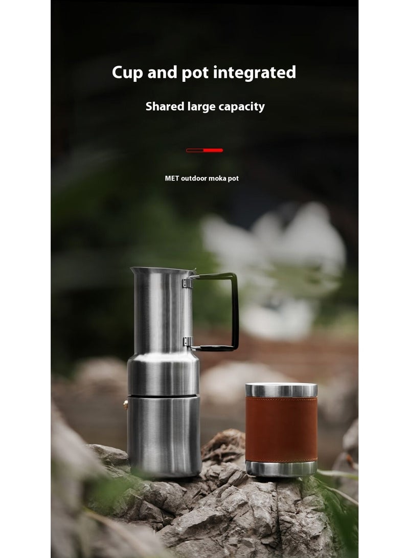 ام اتش دابيلو - ثري بومبار MHW-3BOMBER MET إبريق موكا خارجي – 350 مل، ماكينة قهوة محمولة لإسبريسو والقهوة المفلترة، مثالي للتخييم والسفر والمغامرات الخارجية - Image 2