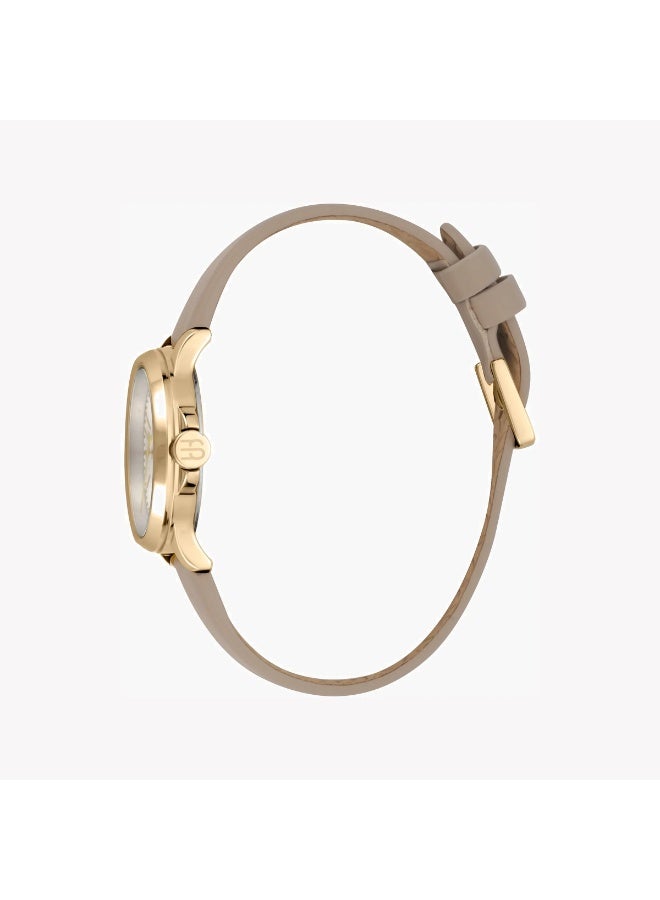 Esprit Women's Brown Leather Watch, Silver Dial | ES1L144L2025 - Image 3