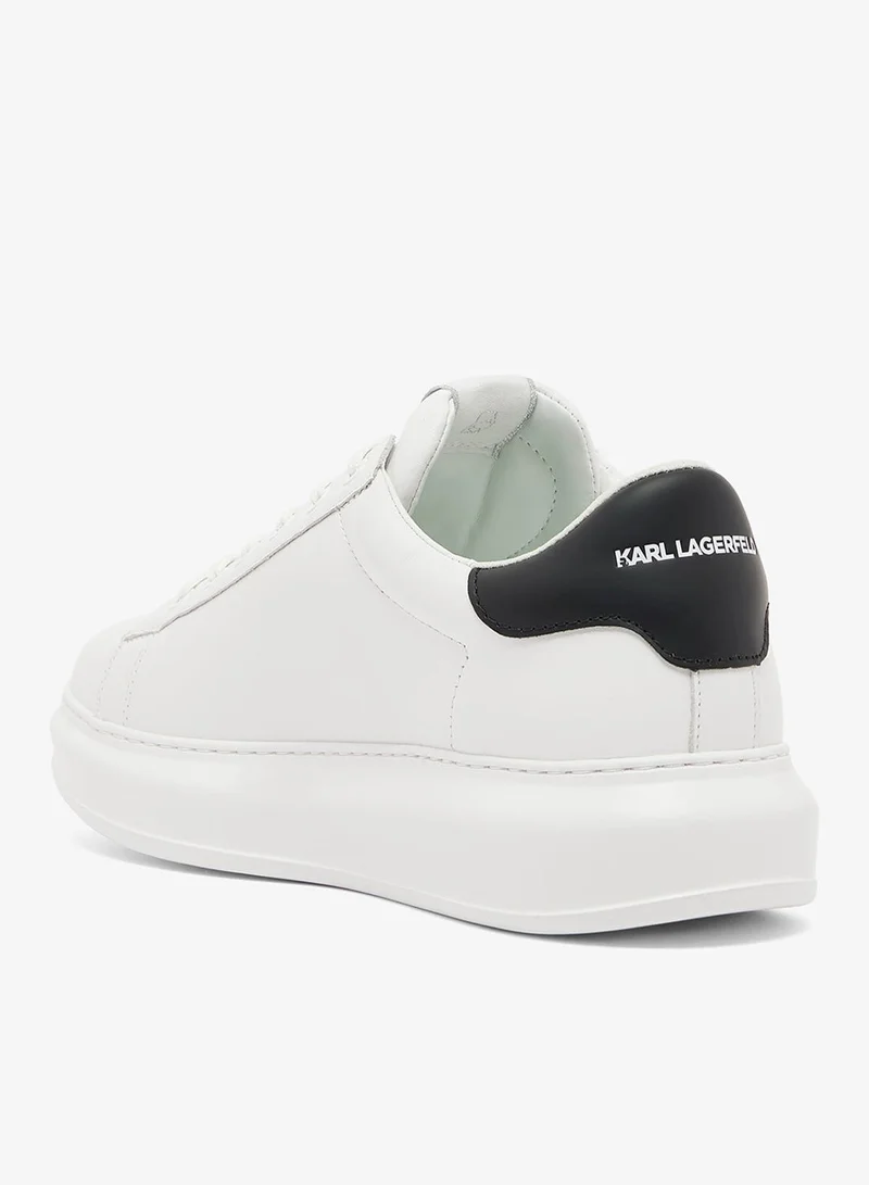 Karl Lagerfeld White Lthr Kapri Low Top Sneakers for Men | Best Price UAE