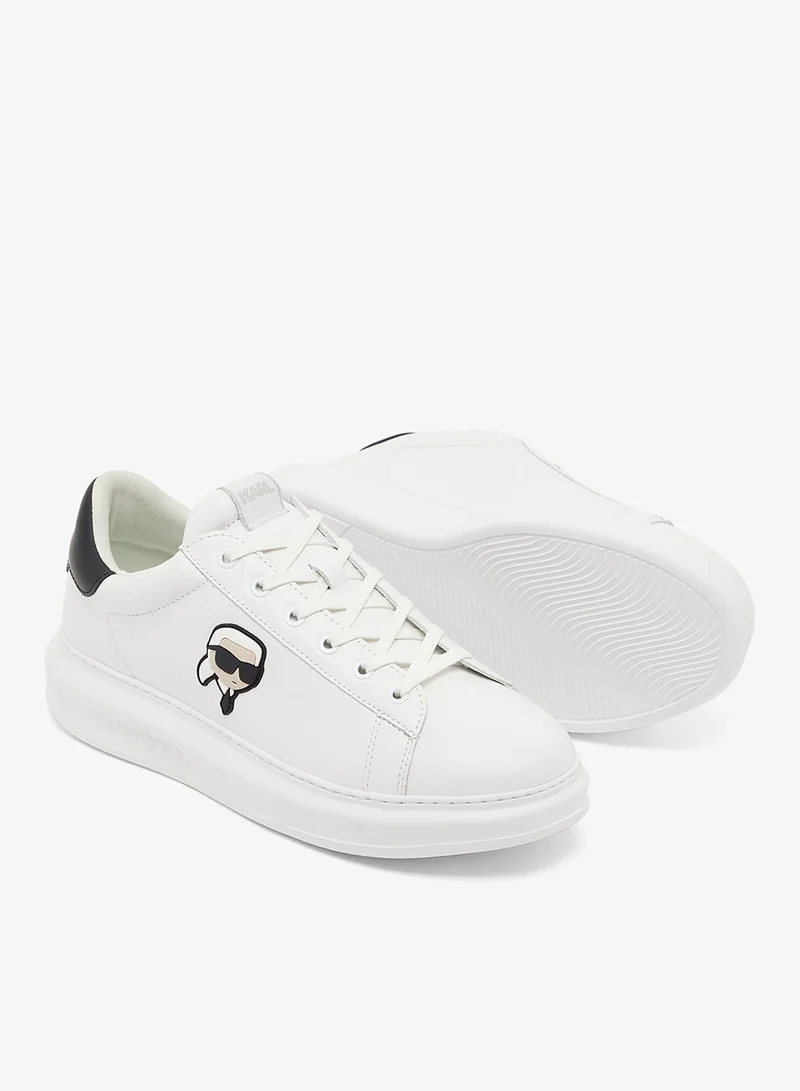 Karl Lagerfeld White Lthr Kapri Low Top Sneakers for Men | Best Price UAE