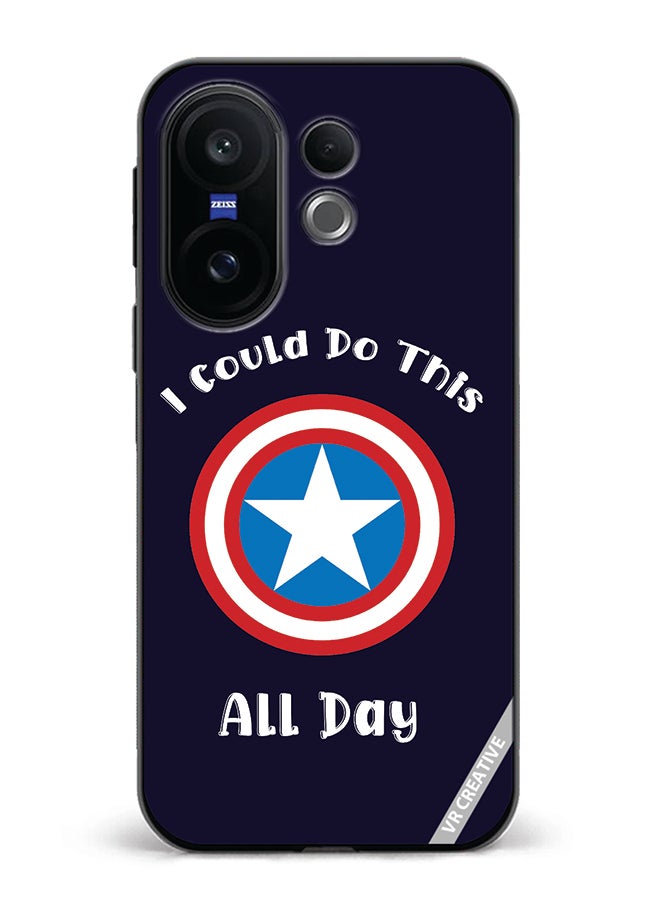 Protective Case Cover For Vivo X200 FE Captain American Design Multicolour