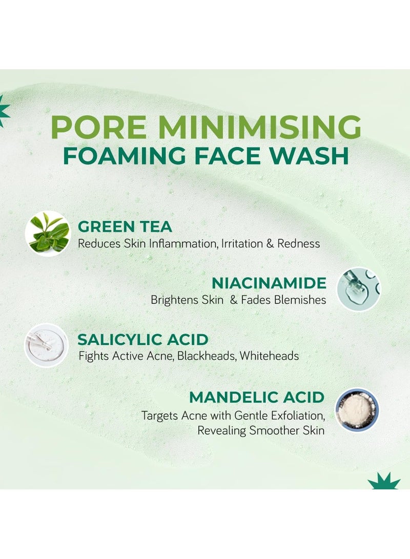 Moody Acnexpert Foaming Face Wash Cleanser for Oily, Acne Prone Skin with 2% Salicylic Acid & Green Tea | Alcohol & Sulphate Free Face Wash for Men & Women | Suitable for All Skin Type, 80ml - Image 3