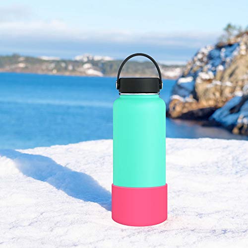 WUQID Protective Silicone Boot Sleeve for 12oz-40oz Hydro Sport Flask/Stanle Water Bottles Tumbler Anti-Slip Bottom Sleeve Cover for All Water Bottles Bottom Width of 2.83-2.95in - Image 5